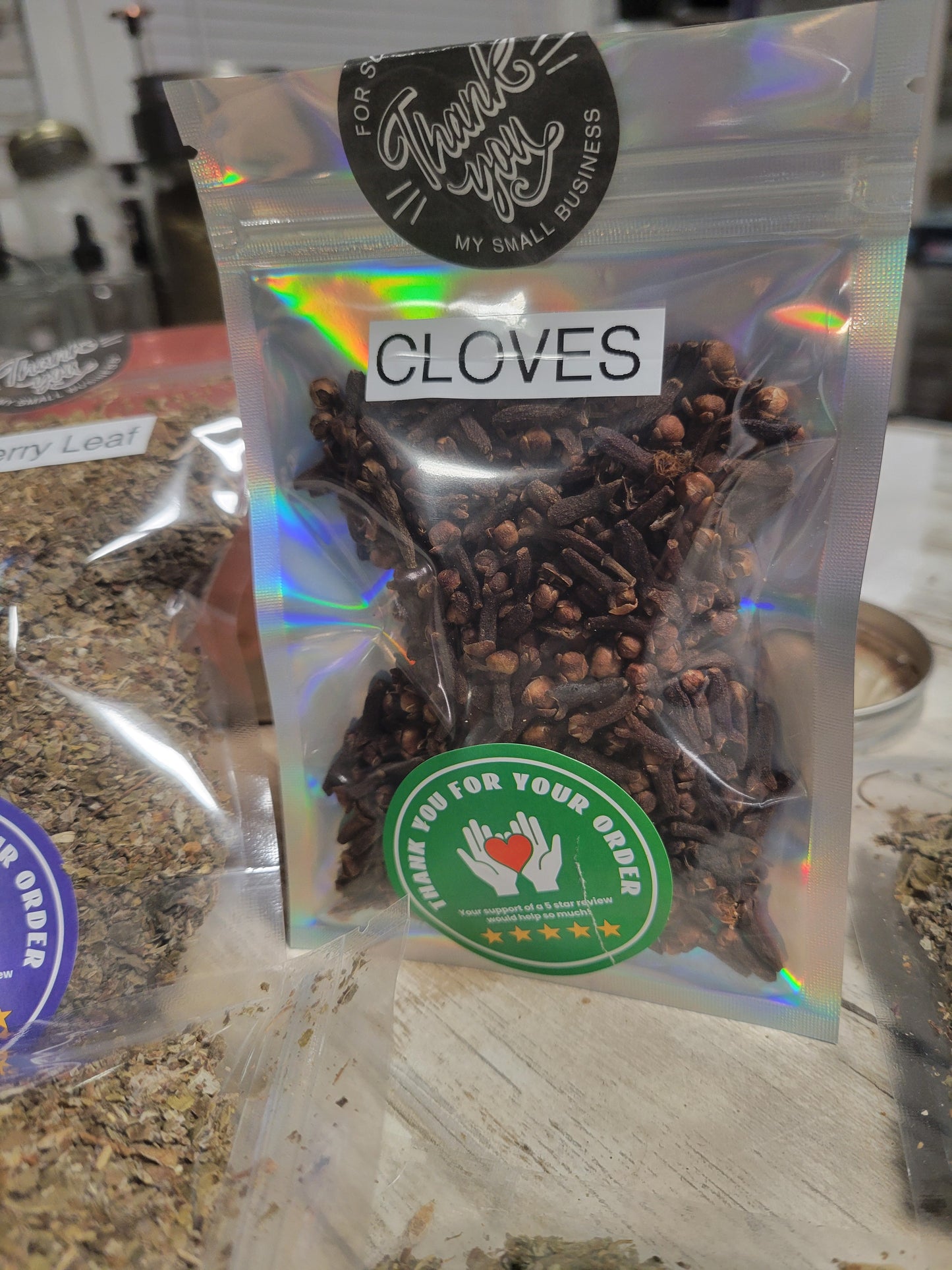 Burdock root (25 c),Clove and Raspberry leaf Package (3 for $25)
