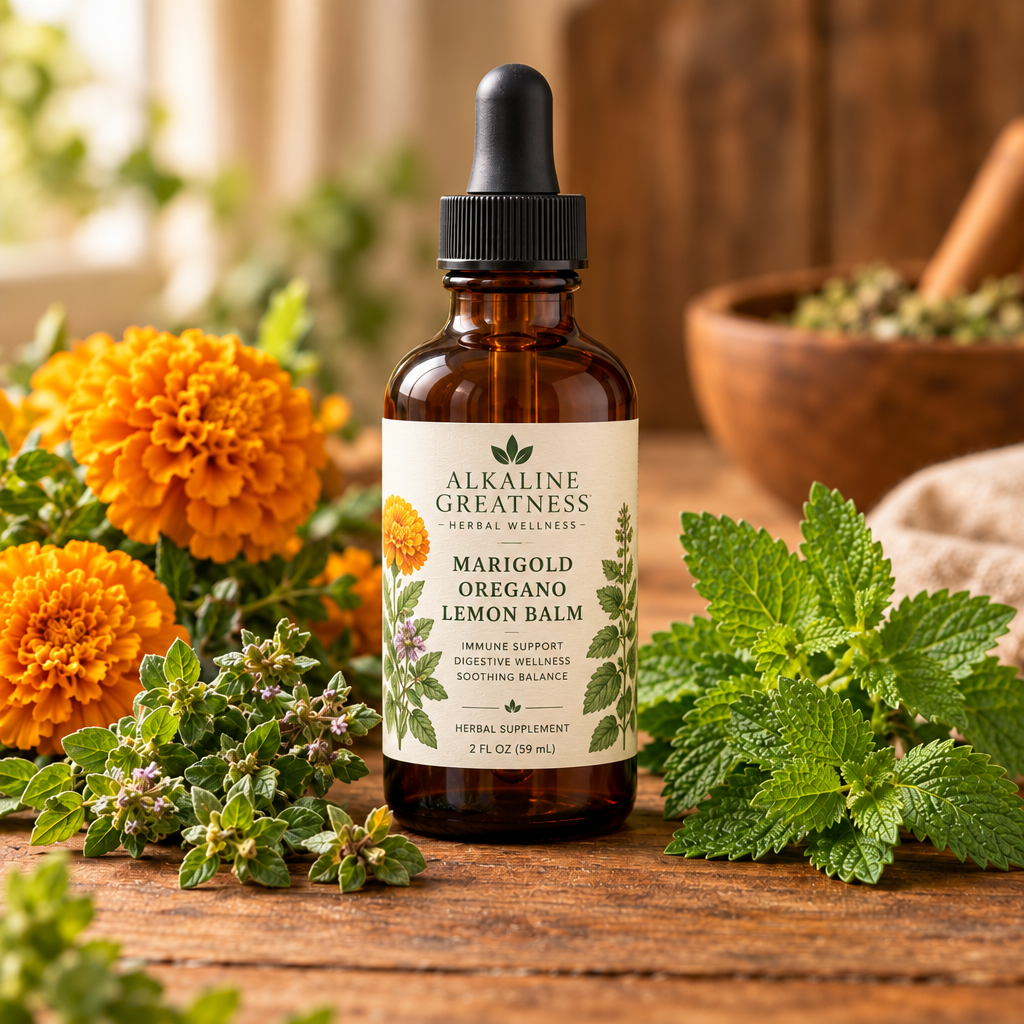 Marigold Oregano lemon balm Linden Tincture